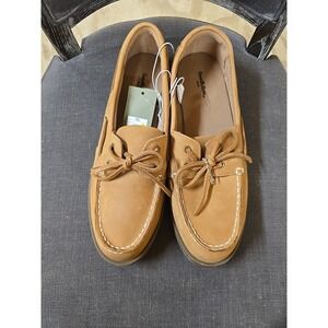 Men's Goodfellow & Co Leather Bennett Casuals Loafers Size 12 Cognac